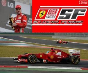 yapboz Fernando Alonso - Ferrari - 2012 Kore Grand Prix, sınıflandırılmış 3.